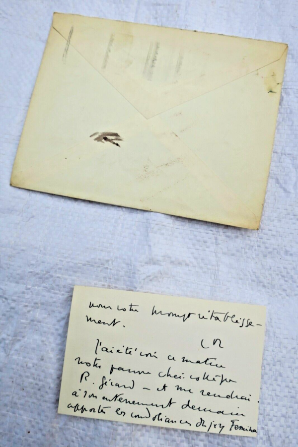 Carte manuscrite autographe duchesse de La Rochefoucauld – Image 3