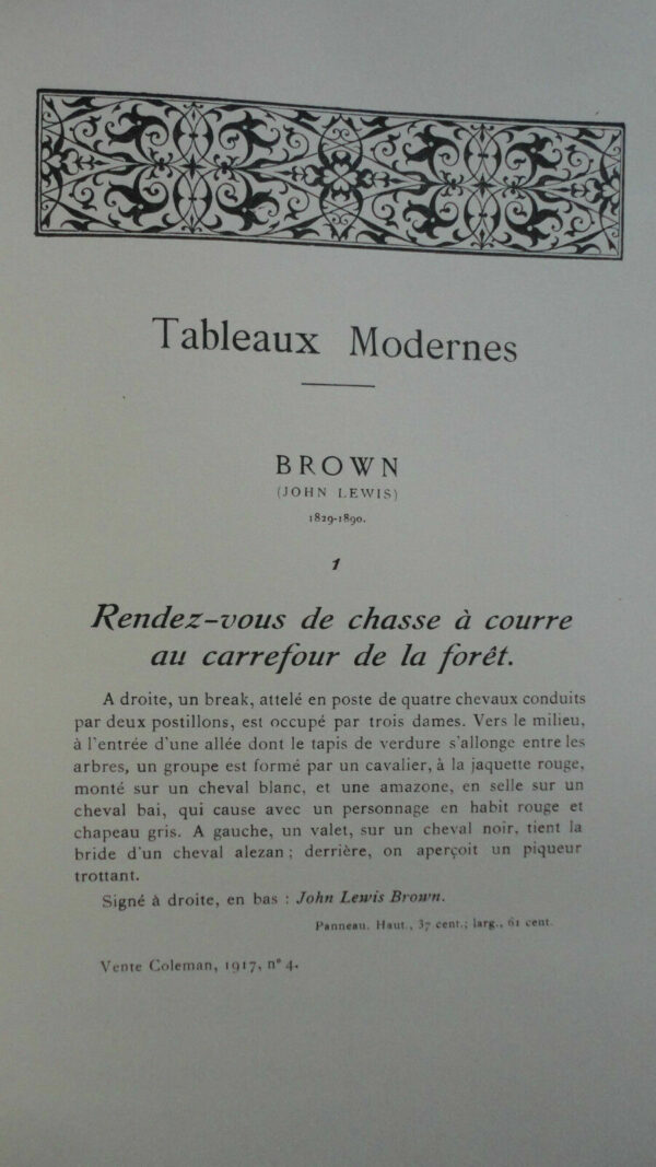 Catalogue des collections de M. le Duc de G.        Galerie Georges Petit 1925 – Image 6
