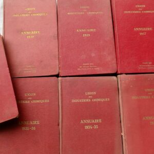 Chimie Annuaire Union des Industries Chimiques 1930-1939