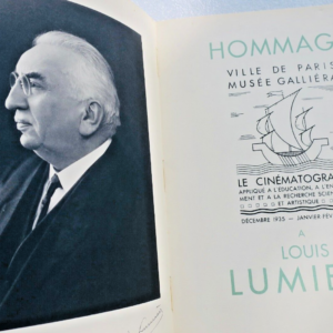 Cinema Hommage à Louis Lumière - Ville de Paris Musée Galliéra 1935