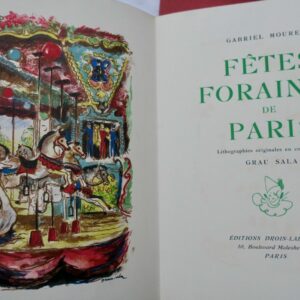 Cirque MOUREY Fêtes foraines de Paris. Lithographies originales GRAU SALA
