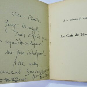 DUBOIS Huguette Au clair de mon rêve  + dédicace