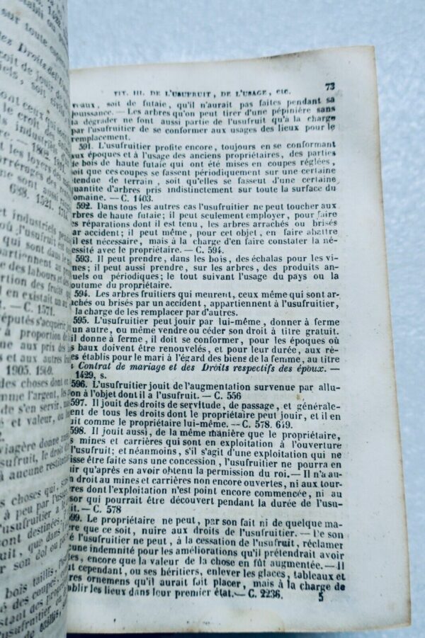 Droit Les Cinquante Codes ou Lois des Francais 1845 – Image 7