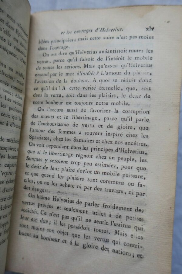 HELVETIUS : Oeuvres d'HELVETIUS 1792 – Image 10