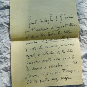 Halevy Lettre autographe