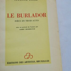Lilar, Suzanne Le Burlador Editions des Artistes + dédicace