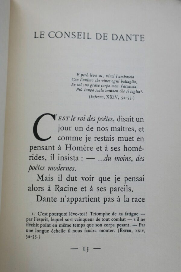 MAURRAS (Charles). Le Conseil de Dante EO – Image 6