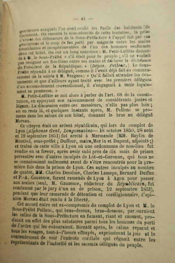 Marmande PROSCRIPTIONS DE MARMANDE (LOT ET GARONNE) 2 DECEMBRE 1851 – Image 7