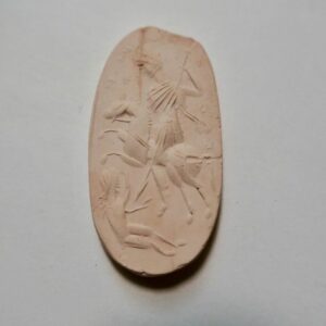 Médaille en plâtre 20 x 36 mm