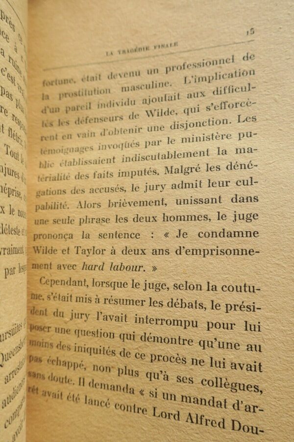 OSCAR WILDE - LA TRAGEDIE FINALE - SUIVI DE EPISODES ET SOUVENIRS... – Image 6