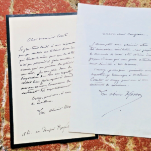 Olivier Merson 3 belles lettres autographes manuscrites & signées