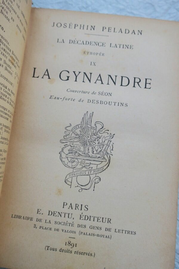 PELADAN La gynandre 1891 – Image 3