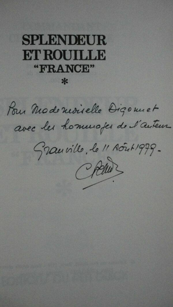 Pettre (Commandant, capitaine au long cours) Splendeur et rouille "France – Image 3