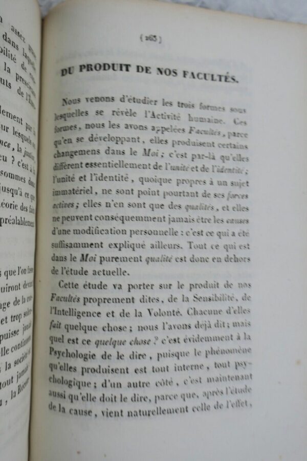 Psychologie Résumé de psychologie, par A. Tollemer 1838 – Image 4