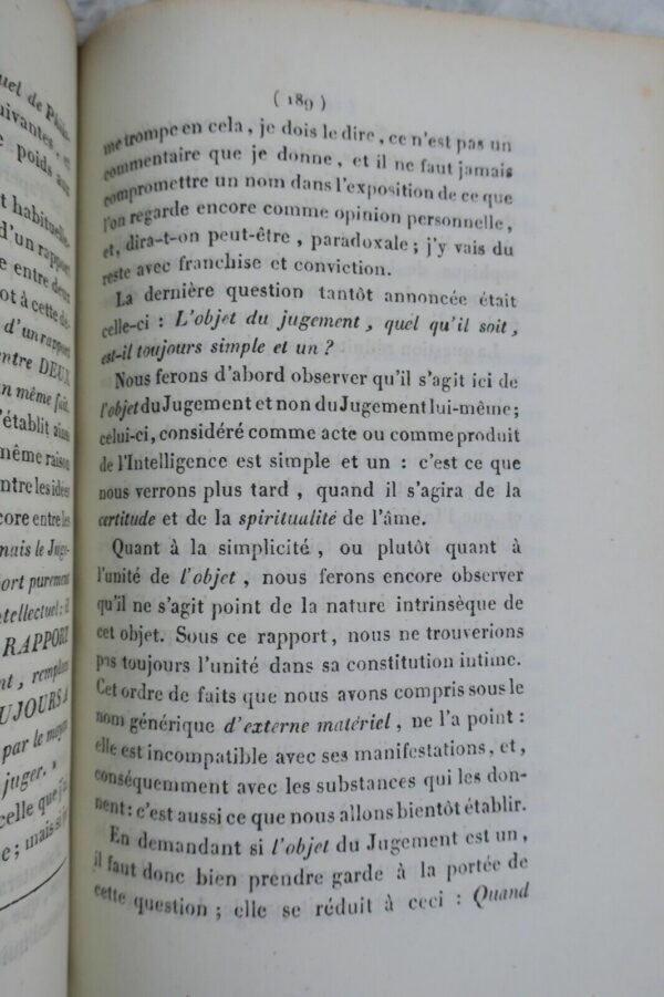 Psychologie Résumé de psychologie, par A. Tollemer 1838 – Image 5