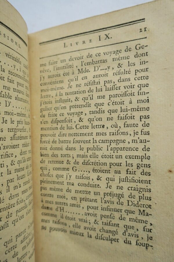 ROUSSEAU les confessions  1789 réveries du promeneur solitaire – Image 5