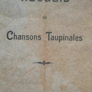 Recueil de chansons Taupinales   Génie