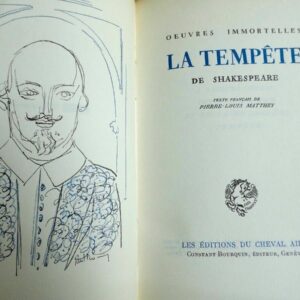 SHAKESPEARE William : La tempête * A L'Enseigne du Cheval