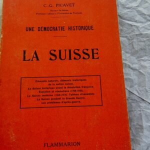 Suisse  démocratie historique La Suisse 1920