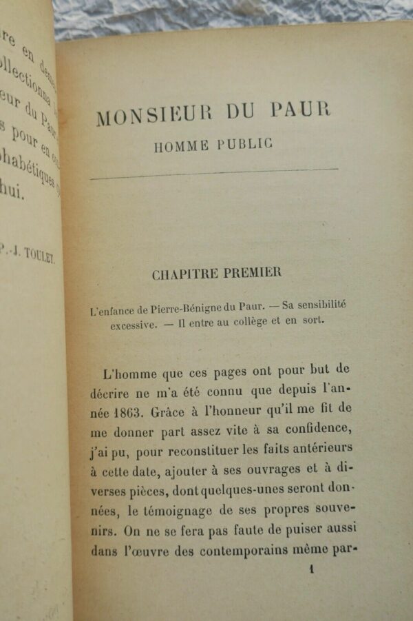 TOULET Monsieur du Paur. Homme public 1918 – Image 6