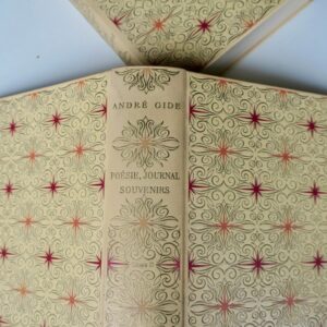 gide Poésie, Journal, Souvenirs 1952 NRF