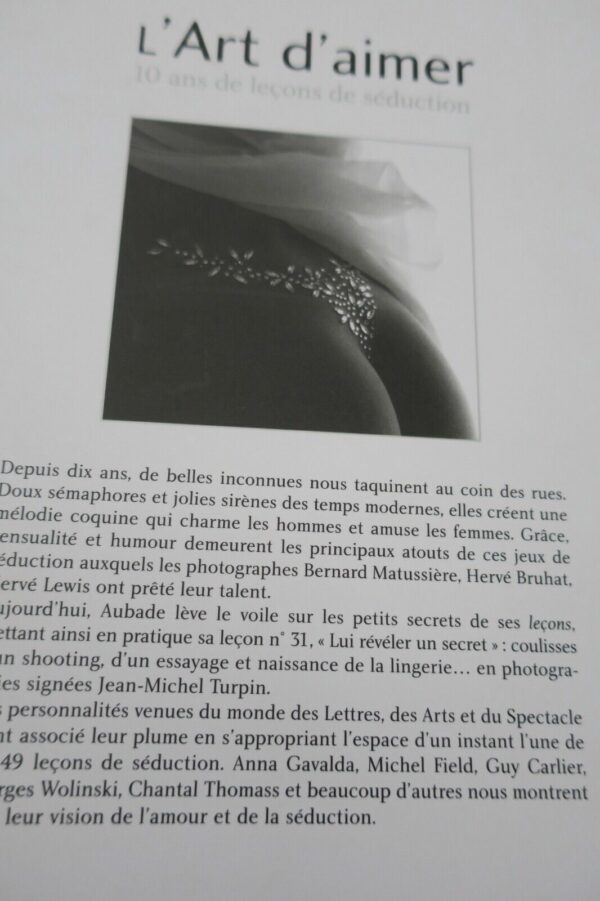 lingerie AUBADE l'art d'aimer 10 ans de leçons de séduction – Image 4
