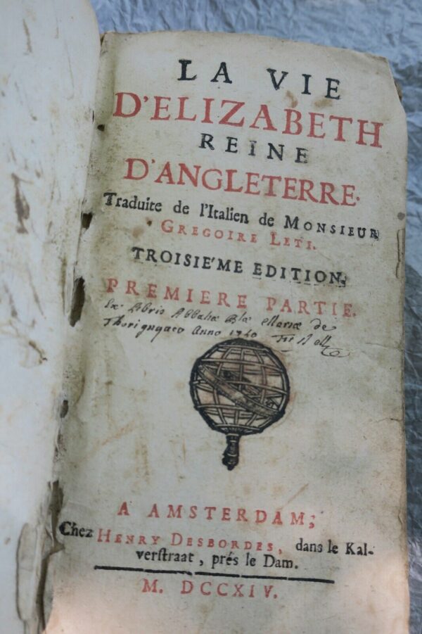 vie d'Elizabeth, Reine d'Angleterre 1714