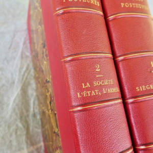1870 Commune Œuvres posthumes. Le siège de Paris. La société, l'État, l'armée
