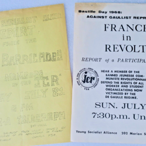 1968 FRANCE IN REVOLT JCR Bastille TRACT