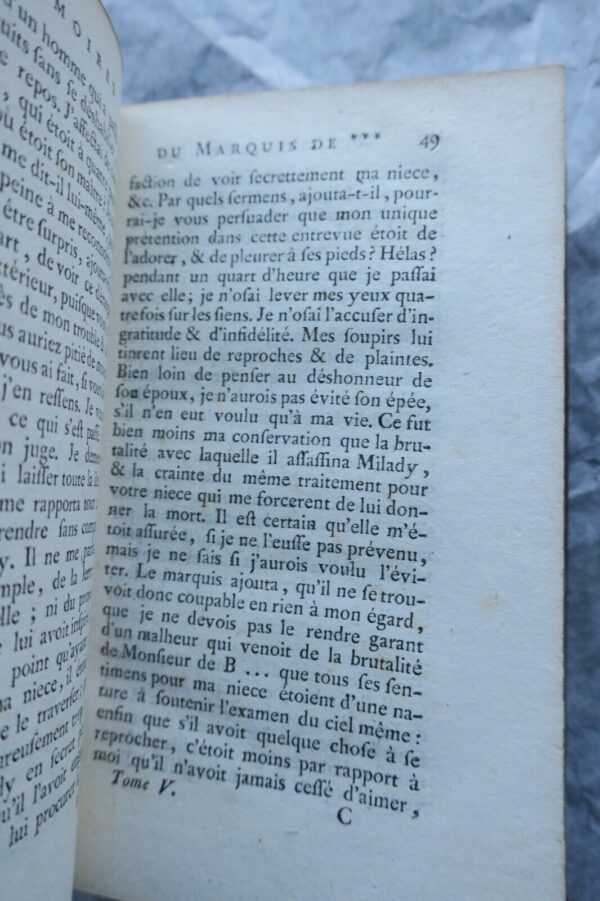 Abbé Prévost Mémoires et aventures d'un homme de qualité 1789 – Image 7