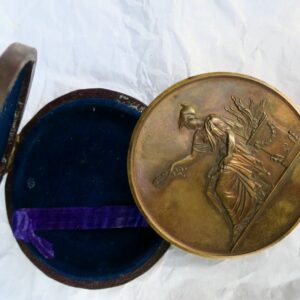 Académicien F. Gregh BRONZE 50 mm, 62 grs premier prix 1886