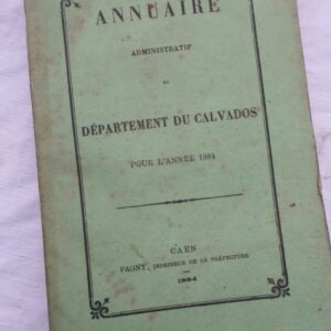 Annuaire administratif du département du Calvados 1884