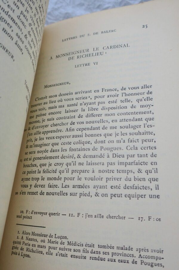 BALZAC (Jean-Louis Guez de) Les premières Lettres de Guez de Balzac 1618-1627 – Image 8