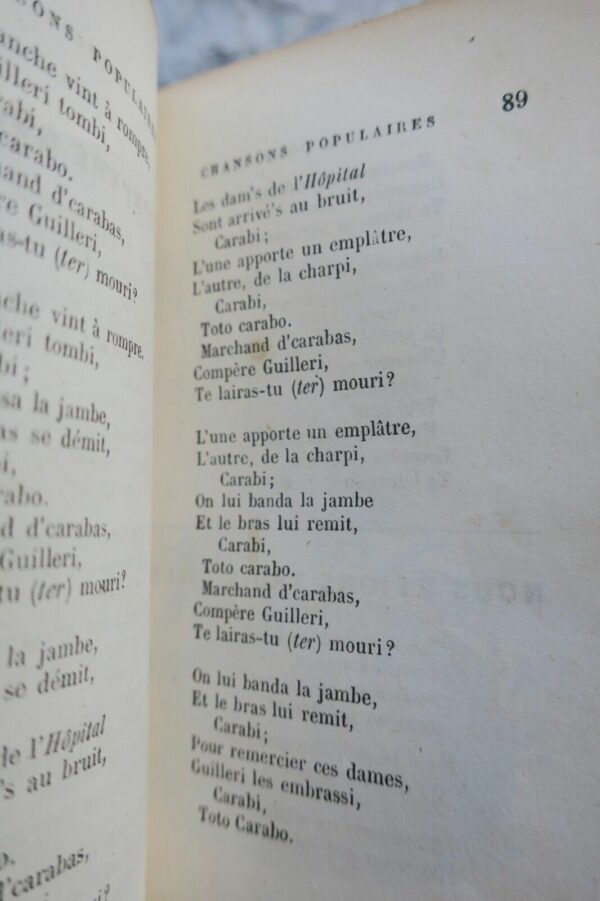 BERANGER  chansons et oeuvres posthumes Béranger. 1863 MINI – Image 6