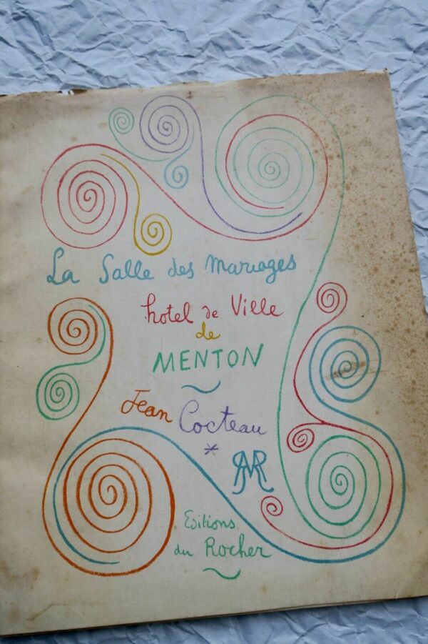COCTEAU La salle des mariages. Hôtel de ville de Menton