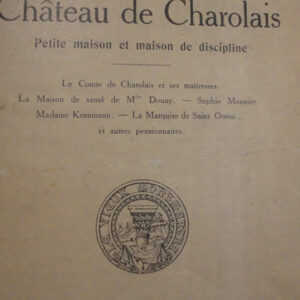 Charolais le chateau de charolais par Capon  1923