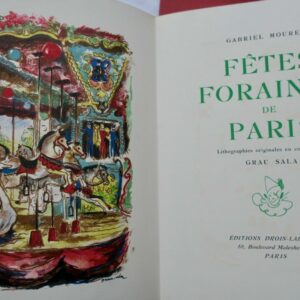 Cirque MOUREY Fêtes foraines de Paris. Lithographies originales GRAU SALA