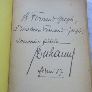 DUHAMEL Georges Le désert de Bièvres + dédicace