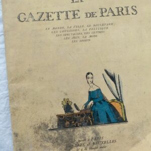 GAZETTE DE PARIS février 1921