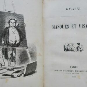 Gavarni Masques et Visages 1860 DUMAS  Le fils naturel Comédie EO