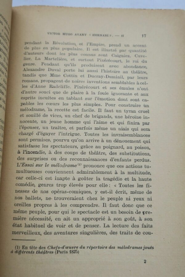 HUGO LOTE Georges. En préface à " Hernani " - Cent ans après – Image 7