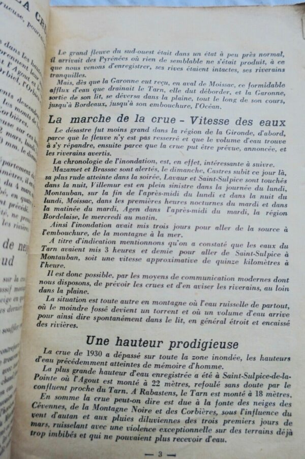 Inondations du Midi en Mars 1930 ...torrents de ruine et de mort – Image 9
