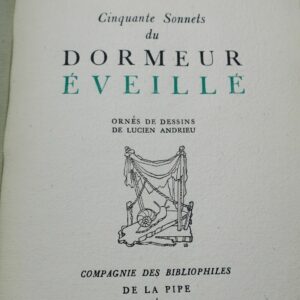 KLINGSOR (Tristan) Cinquante sonnets du Dormeur éveillé + dédicace