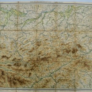 Karte der Oesterreich. Alpen und des Wiener Waldes 75 x 51 cm 1/250000