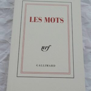 Les mots NRF Gallimard 85 x 125 mm.