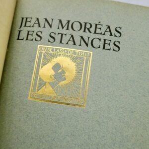 MORÉAS (Jean) Les Stances 1927