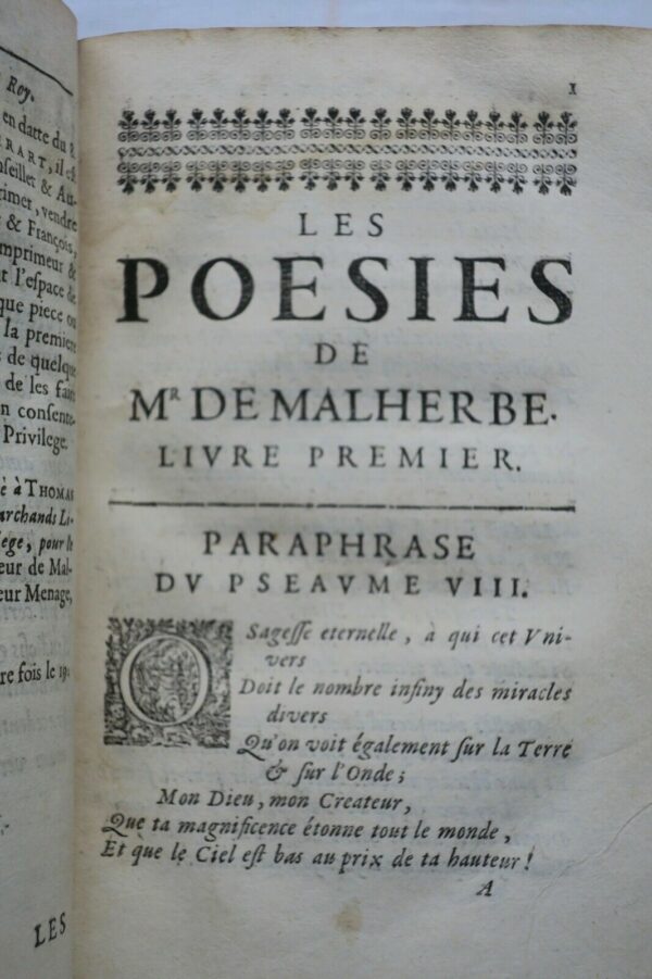 Malherbe Les poésies de M. de Malherbe 1666 – Image 4