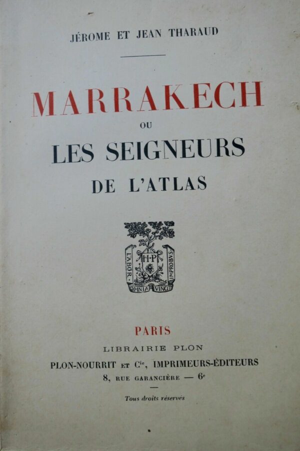 Marrakech ou Les Seigneurs de l'Atlas sur Lafuma