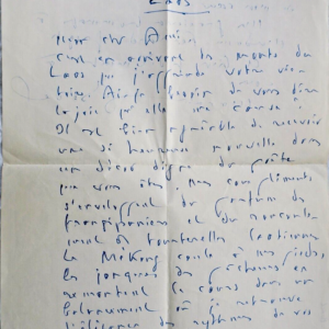 Maurice Bedel lettre autographe manuscrite