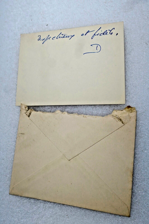 Maurice DRUON carte autographes signée de casablanca – Image 3